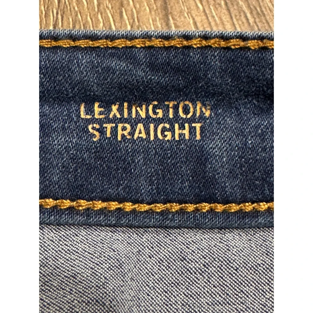 Jones New York Signature Lexington Straight Jeans Blue Dark Wash JPMS9DP253 Sz 6 - Picture 3 of 13